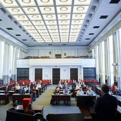Posiedzenie Młodzieżowej Rady Miejskiej w Łodzi , fot. Radosław Jóźwiak