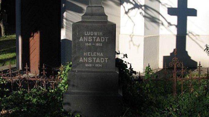 Grób Ludwika Anstadta - fot. ŁÓDŹ.PL