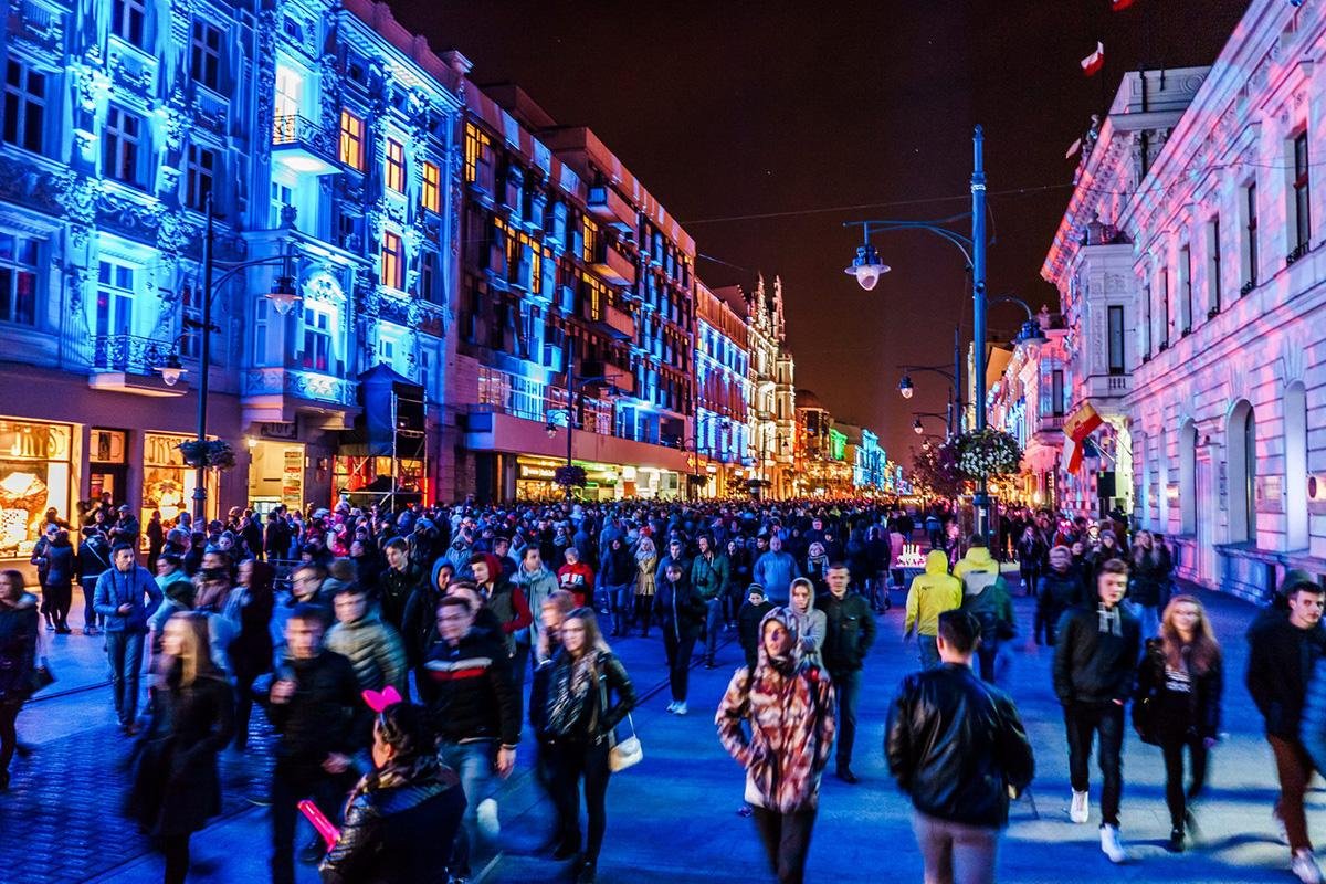  Light Move Festival on Piotrkowska Street , fot. z arch. UMŁ